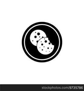 cookie icon vector template illustration logo design