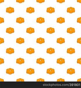 Cookie pattern. Cartoon illustration of cookie vector pattern for web. Cookie pattern, cartoon style
