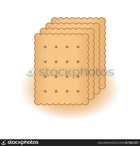 Cookie vector icon on a white background.