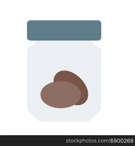 cookies jar, icon on isolated background