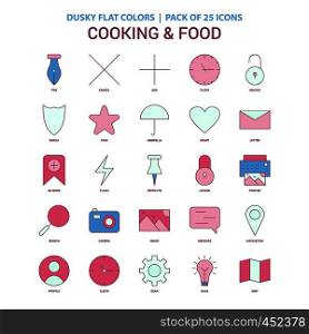 Cooking and Food icon Dusky Flat color - Vintage 25 Icon Pack