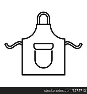 Cooking apron icon. Outline cooking apron vector icon for web design isolated on white background. Cooking apron icon, outline style