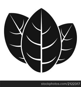 Cooking basil icon simple vector. Herb leaf. Spice plant. Cooking basil icon simple vector. Herb leaf