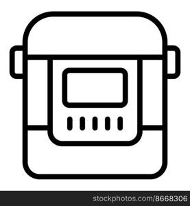 Cooking bread icon outline vector. Machine maker. Kitchen food. Cooking bread icon outline vector. Machine maker