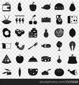Cooking coffee icons set. Simple style of 36 cooking coffee vector icons for web for any design. Cooking coffee icons set, simple style