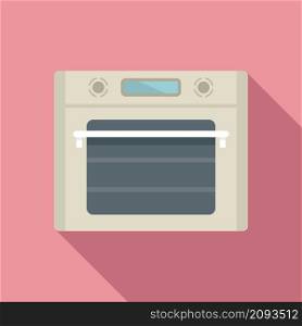 Cooking convection oven icon flat vector. Gas kitchen stove. Cooker oven. Cooking convection oven icon flat vector. Gas kitchen stove