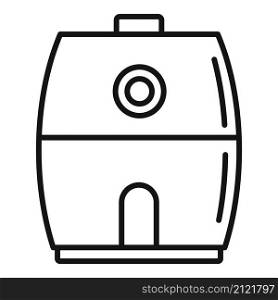 Cooking fry appliance icon outline vector. Deep fryer. Oil basket. Cooking fry appliance icon outline vector. Deep fryer