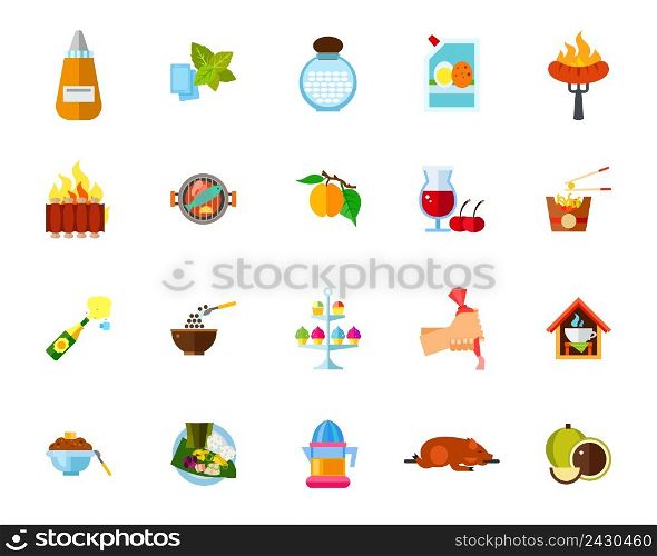 Cooking icon set. Can be used for topics like sauces, sweet food, cuisine, meal
