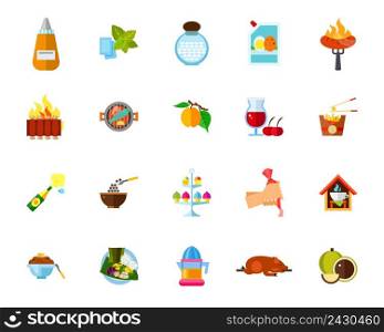 Cooking icon set. Can be used for topics like sauces, sweet food, cuisine, meal