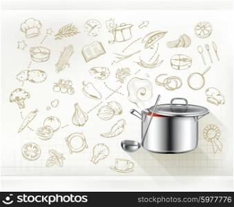 Cooking infographics, vector