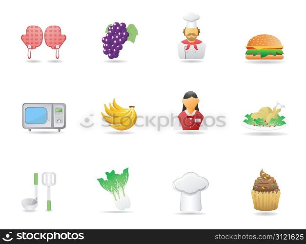 cooking ingredient and Restaurant icons for design