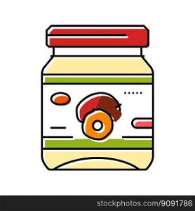 cooking palm oil color icon vector. cooking palm oil sign. isolated symbol illustration. cooking palm oil color icon vector illustration