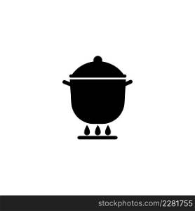 Cooking Pan icon logo vector design