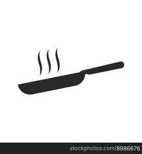 Cooking pan icon restaurant logo vector design