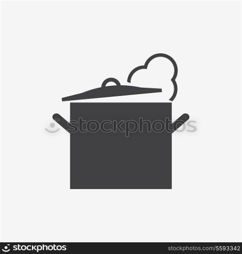 Cooking pan icon. Vector illustration