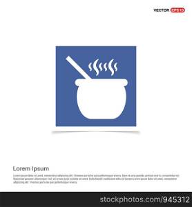 Cooking pot icon - Blue photo Frame
