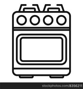 Cooking stove icon outline vector. Gas cooker. Fire pot. Cooking stove icon outline vector. Gas cooker