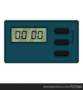 Cooking timer icon. Flat illustration of cooking timer vector icon for web. Cooking timer icon, flat style