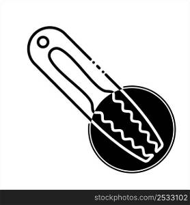 Cooking Tongs Icon, Food Serving Tong Vector Art Illustration