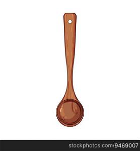 cooking wooden spoon cartoon. kitchen tool, food organic, top ladle cooking wooden spoon sign. isolated symbol vector illustration. cooking wooden spoon cartoon vector illustration
