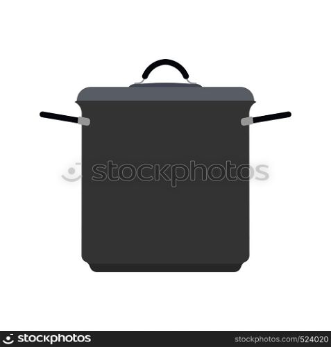 Cookware home symbol cuisine interior. Handle chef culinary dishware tool vector flat icon