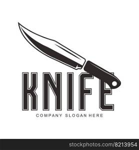 cookware kitchen knife logo symbol vector