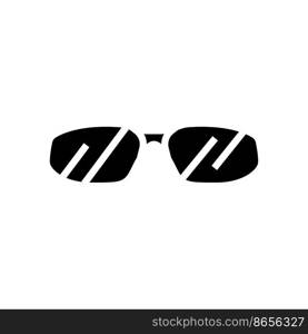 cool glasses optical glyph icon vector. cool glasses optical sign. isolated symbol illustration. cool glasses optical glyph icon vector illustration