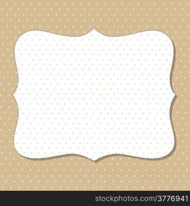 Cool template frame design for greeting card, vector illustration