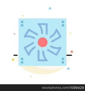Cooler Fan, Computer, Cooler, Device, Fan Abstract Flat Color Icon Template