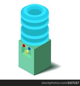 Cooler icon. Isometric illustration of cooler vector icon for web. Cooler icon, isometric 3d style