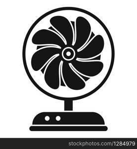 Cooling fan icon. Simple illustration of cooling fan vector icon for web design isolated on white background. Cooling fan icon, simple style