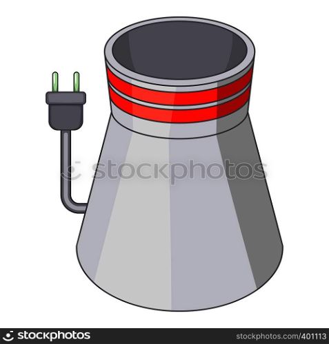 Cooling tower icon. Cartoon illustration of cooling tower vector icon for web. Cooling tower icon, cartoon style