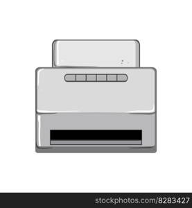 copier scanner document cartoon. copy digital, fax paper copier scanner document sign. isolated symbol vector illustration. copier scanner document cartoon vector illustration