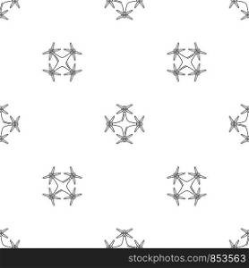 Copter drone pattern seamless vector repeat geometric for any web design. Copter drone pattern seamless vector