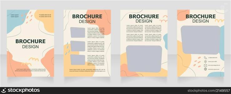 Copyright for authors guide blank brochure design. Template set with copy space for text. Premade corporate reports collection. Editable 4 paper pages. Tahoma, Myriad Pro, Arial fonts used. Copyright for authors guide blank brochure design