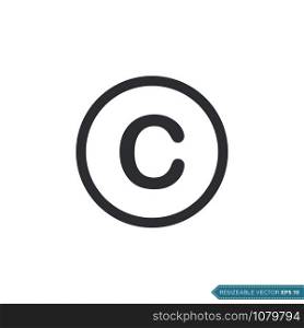 Copyright Sign, UI / UX Icon Vector Symbol Illustration Design