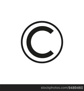 Copyright symbol. Copyright button. Vector illustration. Eps 10. Stock image.. Copyright symbol. Copyright button. Vector illustration. Eps 10.