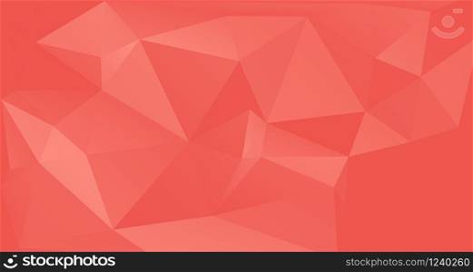 Coral color premium background. Low poly gradient shapes. Rich background, premium triangle polygons coral red design.. Coral color premium background. Rich background, premium triangle polygons coral red design.