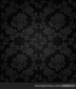 Corduroy dark background, flowers texture fabric