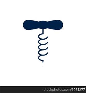 Corkscrews opener vector icon. Illustration isolated for graphic and web design.