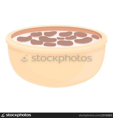 Corn breakfast icon cartoon vector. Cereal bowl. Meal spoon. Corn breakfast icon cartoon vector. Cereal bowl