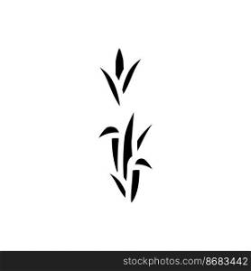 corn plant green glyph icon vector. corn plant green sign. isolated symbol illustration. corn plant green glyph icon vector illustration