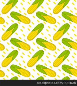 Corn seamless pattern. Maize endless background, texture. Vegetable backdrop. Vector illustration. Corn seamless pattern. Maize endless background, texture. Vegetable backdrop. Vector illustration.