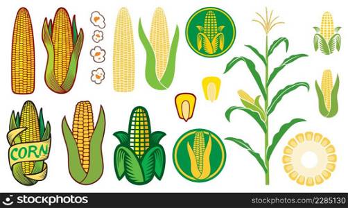 Corn vector icons