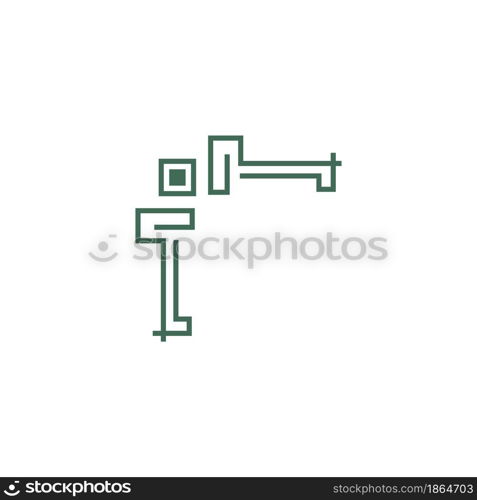 Corner border, ornament icon design template vector