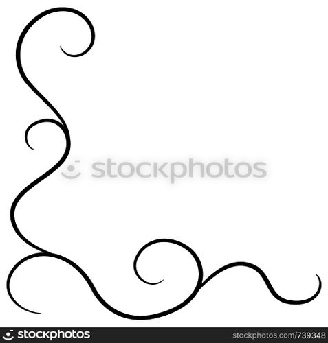 Corner pattern element for design. Corner Pattern