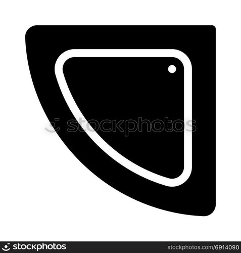 Corner Tub, icon on isolated background