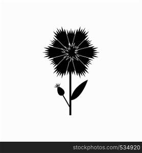 Cornflower icon in simple style on a white background. Cornflower icon in simple style