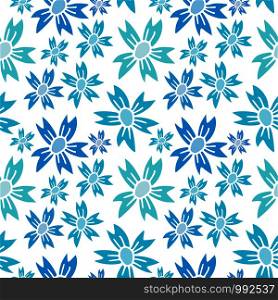 Cornflower seamless pattern. Floral background. Blue flowers pattern. Cornflower seamless pattern. Floral background. Blue flowers pattern.