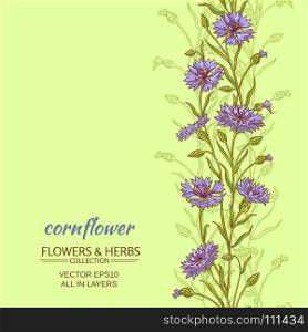 cornflower vector background. cornflower vertical vector pattern on color backgrond